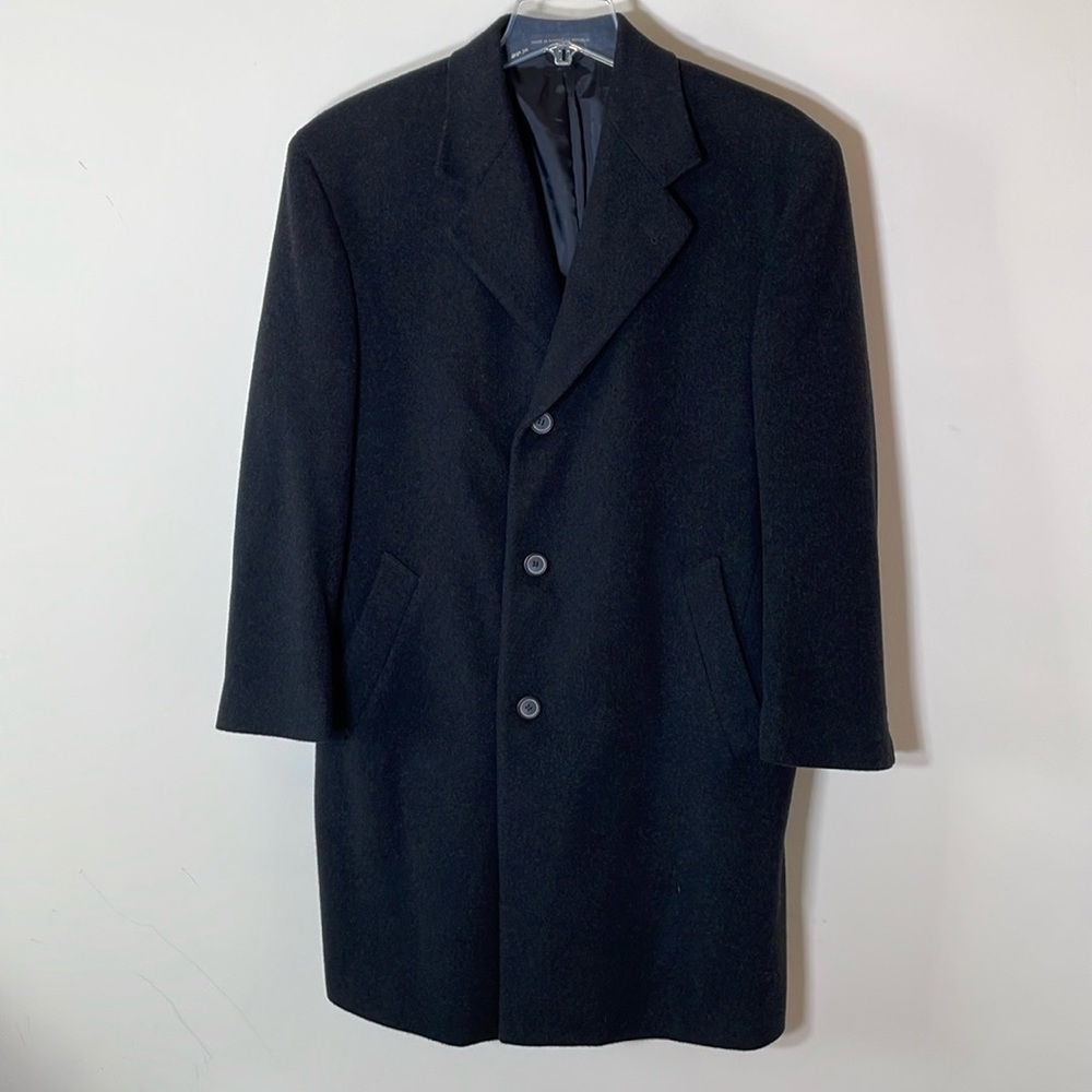 Lauren Ralph Lauren Men’s Wool Cashmere Blend Overcoat Dress trench Coat.